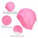 thumbnail image 4 of 1Pc Sports Swim Silicone Hat Stretchy Comfortable Long Hair Ear Protector Cap for Swimming Pool, 4 of 5