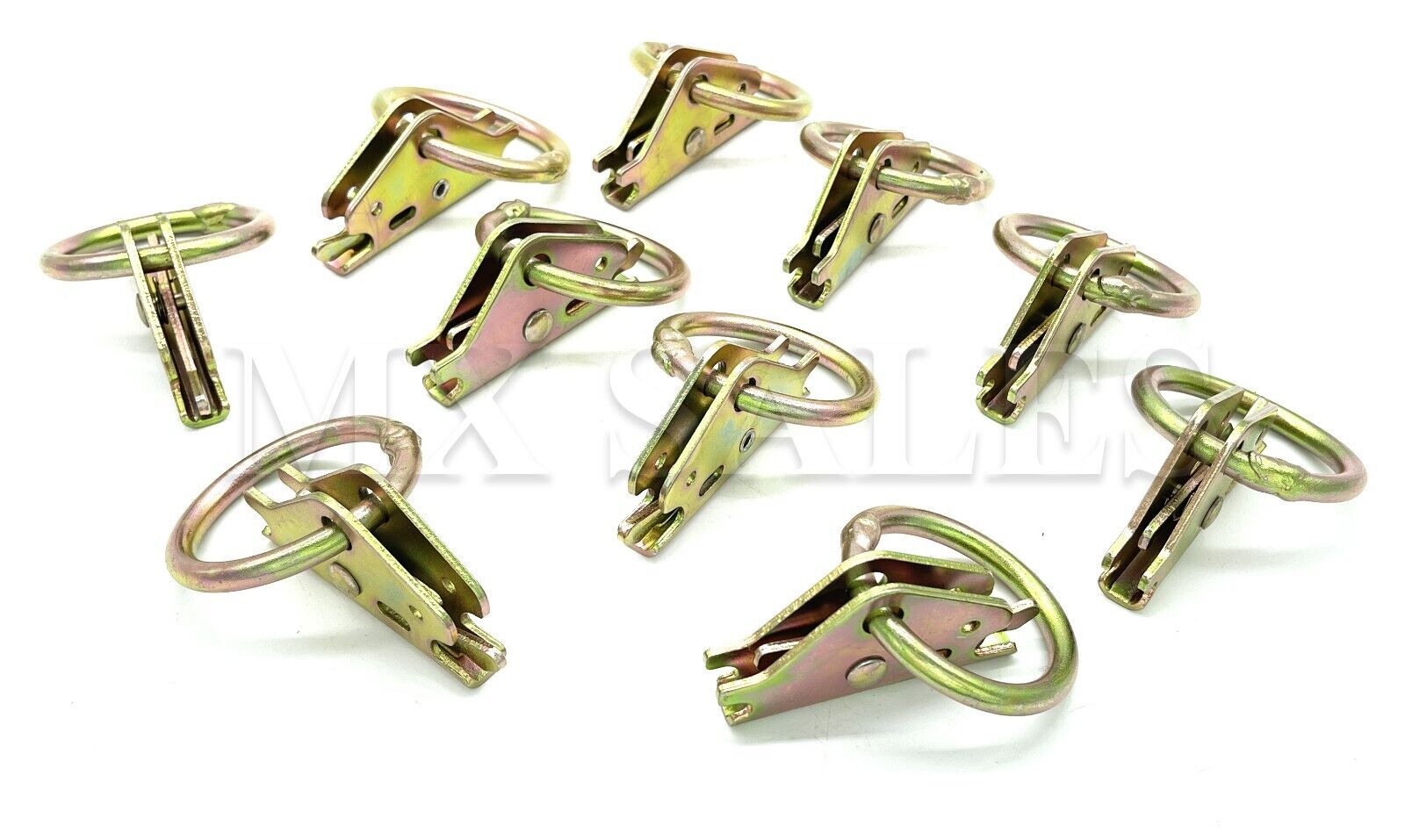 (Qty10) Steel ETrack O Ring TieDown Anchors For ETrack Tie Down