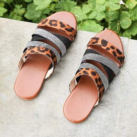 

Women Summer Slides Sandal Stylish Beach Boho Sunflower Daisy Flat Sandals Outdoor Indoor Shoes