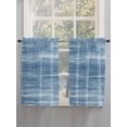 thumbnail image 5 of Blue Bathroom Window Curtain, Vintage Modern Abstract Art Ombre Light Filtering Coffee Kitchen Curtains, Bedroom Living Room Curtains 2 Panel 84"x54", 5 of 6