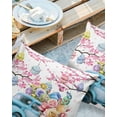 thumbnail image 2 of Pack of 2 Outdoor Pillow Covers, Easter Blue Truck Pull Easter Eggs Roses Cherry Blossom Waterproof Square Throw Pillowcase Cushion Decorative Pillow Covers for Couch Patio Tent, 20x20 in, 2 of 6