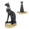thumbnail image 6 of Rupoun Egyptian Cat Candle Holder Decorative Resin Tealight Candlestick for Living Room Office Black, 9.06 in / 23 cm, 6 of 9