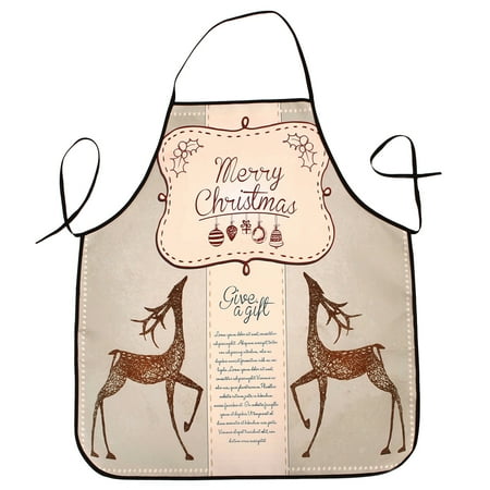

labakihah apron christmas decoration waterproof apron christmas dinner party apron apron