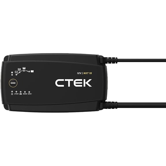 CTEK 40-727 NXT 15, High-Performance 15A Battery Charger Designed to Handle Any Type of 12V Battery