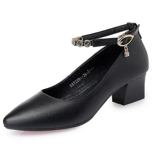 Chaussure de Mariée Légère pour Femmes à Talon Bloc, Talon Épais, Mode, Bride à la Cheville