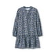 thumbnail image 4 of VISgogo Vestido de primavera para mujer, vestido de manga larga con estampado floral/leopardo con cuello en V, trajes sueltos hasta la rodilla para mujer VISgogo moda, 4 of 9