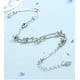 thumbnail image 4 of Elegantes pulseras de doble capa de perlas y estrellas con regalo de plata de ley 925, 4 of 5