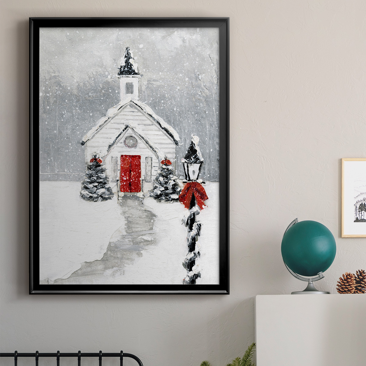 Soft Silent Night Premium Framed Print - Ready to Hang