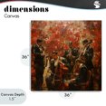 thumbnail image 4 of Stupell Industries Contemporary Play More Jazz Performance Canvas Art, 36 x 36, by Marta Wiley, 4 of 8