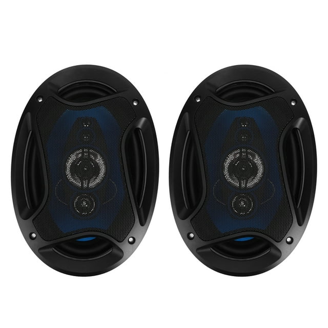 Altavoces para automóvil, par de altavoces coaxiales para automóvil de 6 x 9 pulgadas y 1000 W, rendimiento finamente ajustado
