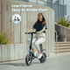 thumbnail image 5 of 6MSKS Electric scooter with 14 inch tires, 36v10Ah battery, 350W high-power motor, maximum speed of 25KM/h, compact folding size, and maximum travel of 25 miles, 5 of 5