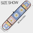 thumbnail image 3 of Yayeee Double Oven Mitt Kitchen Heat Resistant Baking 35" x7" Quilted Glove, Light Blue Daisy, 3 of 6