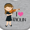 thumbnail image 4 of Inktastic Girls I Heart Violin Girls Baby Bib, 4 of 4