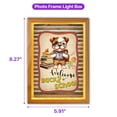 thumbnail image 5 of Welcome Bulldog Back to School Vintage Retro Acrylic Plaque with Wood Photo Frame Box Dog Lover Gifts Idea Light Box - 02012, 5 of 5