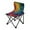 Vibrant Colorful Tie-dye Pattern, variant on 600D Oxford Camping Chair Portable Foldable Chair Supports 220 lbs for Picnic, Fishing, Backpacking Teal and Orange Abstract Shapes