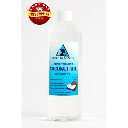 COCONUT OIL FRACTIONATED ORGANIC CARRIER ULTRA REFINED PREMIUM 100% PURE 48 OZ