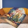 thumbnail image 4 of Merry Christmas Great Dane Santa Hat Xmas Tree Winter Holiday Cozy Fleece Blanket Danes Dog Lover Gifts Warm Soft Throw Blanket - 01013, 4 of 5