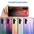 thumbnail image 6 of Gradient Tempered Glass Case Compatible with Samsung Galaxy A16 4G/5G, Slim Thin Anti-Scratch Shockproof Protective Lightweight Glossy Back Cover for A16 4G/5G Case Wireless Charging - Lightpurple, 6 of 10