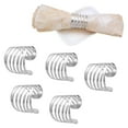 thumbnail image 1 of (Silver)Napkin Rings and Holders, 12 Pieces Metal Napkin Ring Napkin Buckle Holder for Table Decoration, 1 of 5