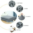 thumbnail image 5 of PiccoCasa Cotton Throw Blanket Cable Knit Decorative Blanket, Light Grey 47"x70", 5 of 7