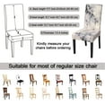 thumbnail image 5 of Pattern Chair Covers for Dining Room Set of 6, High Stretch Removable Washable Parsons Chair Slipcover for Home Party Hotel Wedding Ceremony (Gray Marble,6PCS), 5 of 6