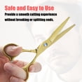 thumbnail image 2 of Unique Bargains Vocoste Professional Hair Cutting Shears 6.5 Inch Hair Scissors Stainless Steel Razor Edge Barber Scissors Gold Tone, 2 of 7
