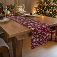 thumbnail image 4 of Snowflake Christmas Table Runner,108"x11",Classic Winter Holiday Tabletop Decor for Dining Table Kitchen Xmas Party, 4 of 5