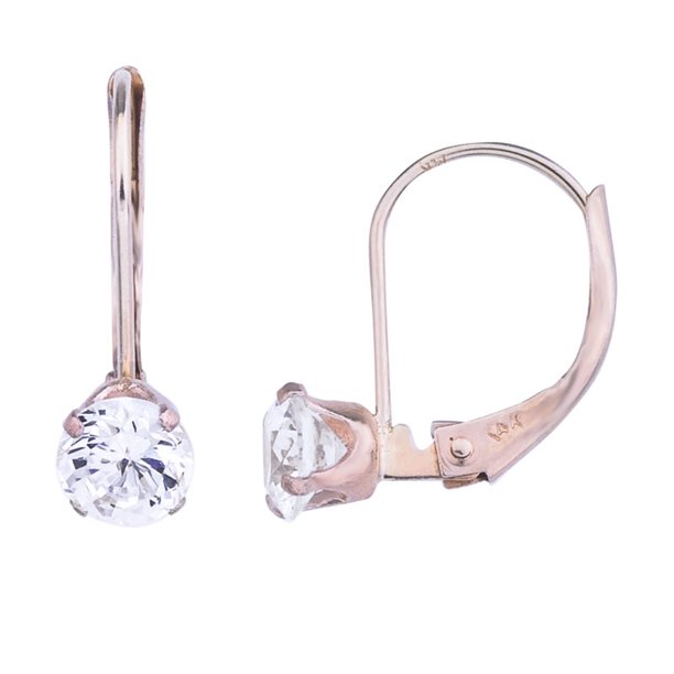 DirectJewelry 14k Cubic Zirconia Leverback Earrings