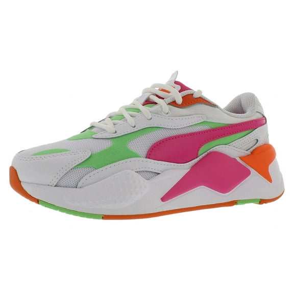 Puma Rs-X3 Crazy Girls Shoes Size 4.5, Color: White/Pink/Green