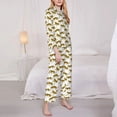 thumbnail image 3 of Sikiie Leopard Print Women's Long-Sleeve Shirt and Full-Length Bottom Pajama Set (s-xxl)-Small, 3 of 7