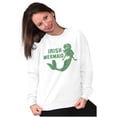 thumbnail image 3 of St Patrick's Day Irish Mermaid Women Crewneck Sweatshirt Brisco Brands S, 3 of 6