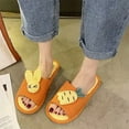 thumbnail image 3 of Biekopu Women's Soft-Lightweight Slippers Cute 3D Carrot Rabbit Anti-Slip Cozy House Shoes Indoor Bedroom Slippers, 3 of 4