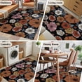 thumbnail image 5 of Vintage Peony Area Rugs 3'x5', Washable Small Throw Rugs for Living Room Bedroom, Summer Botanical Retro Art Indoor Outdoor Rug Non-Slip Low Pile Carpet Runner Reversible Floor Mats, 5 of 8