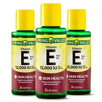  (3 Pack) Spring Valley Vitamin E Skin Health Moisturizer, 12000 IU, 2 Oz