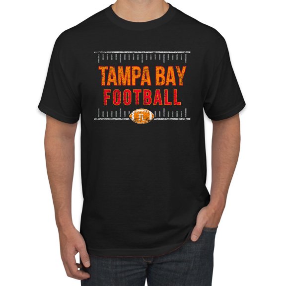 Wild Bobby Tampa Bay TB Hometown City Football Fan Pride Sports Men's Graphic T-Shirt, Black, Small