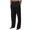 Black, variant on ZQUUVOU Mens Cotton Linen Pants Solid Casual Multiple Zipper Button Pockets Outdoor Straight Type Fitness Trousers Black