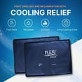 thumbnail image 2 of FlexiKold Gel Ice Packs (Large 10.5” x 14.5”) – 2 Pack Reusable Cold Therapy Packs for Injuries, Back, Shoulder & Knee Pain Relief by NatraCure, 2 of 7