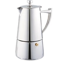 CUISINOX Roma 10-Cup Stainless Steel Stovetop Moka Espresso Maker