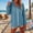 Blue, variant on linen tops Women Full Zip Hooded Layering Jacket Adjustable Drawstring Hood Elastic Cuff Long Sleeve Textured Relaxed Fit Side Patch Pocket Casual Outerwear Blue L