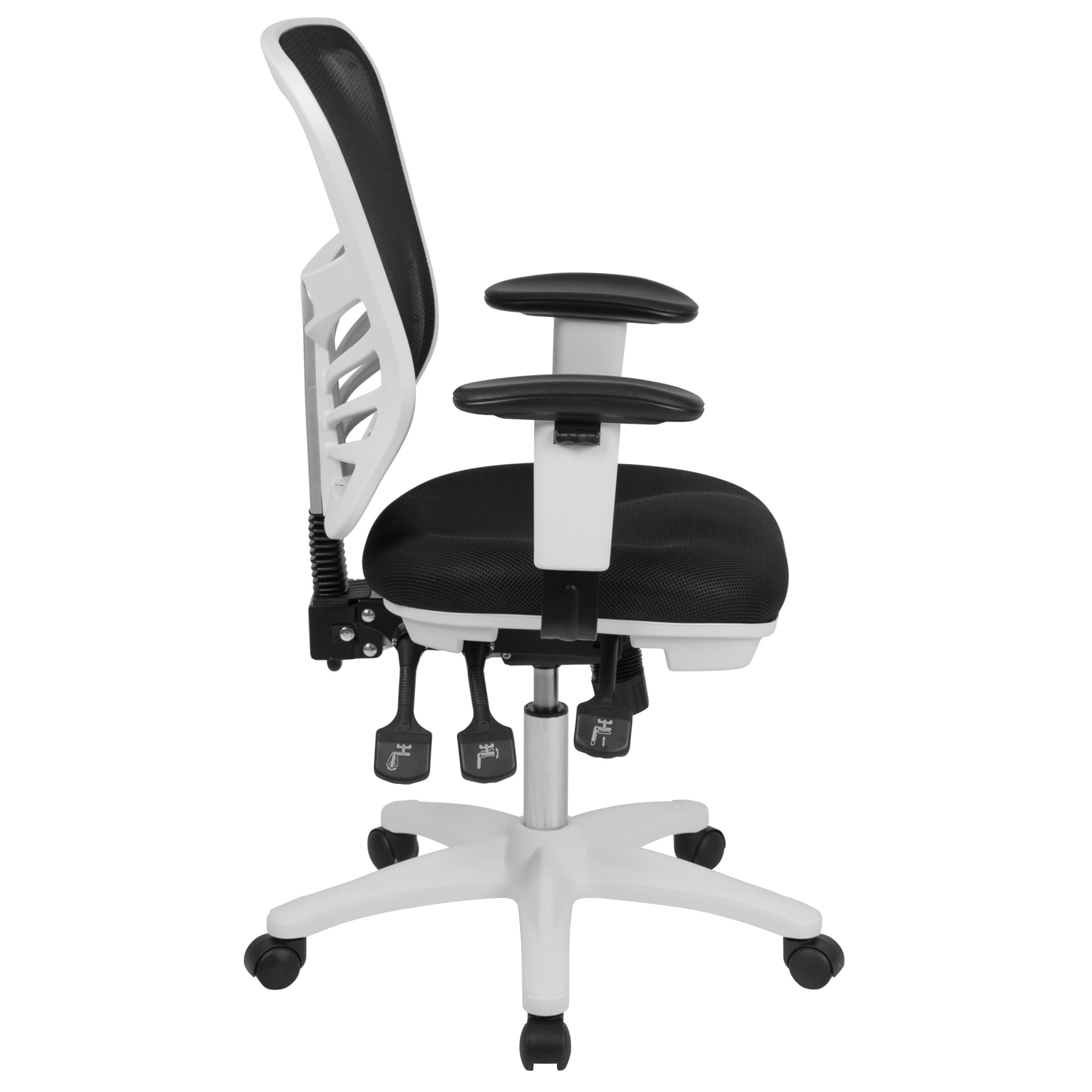 Flash Furniture Nicholas Ergonomic Mid-Back Swivel Office and Gaming Chair, Black