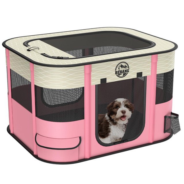 Jaula plegable para cachorros de Dog Playpen BEBANG para interiores y exteriores