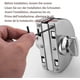 thumbnail image 4 of No Drilling Stainless Steel Glass Door Lock Double Glass Door Lock Center Glass Door Lock Double Sliding Door Glass Door Auspicious, 4 of 4
