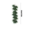 thumbnail image 3 of Wzzjkit Christmas Cedar Garland Artificial Realistic Soft and Thickness Green Faux Fake Full Cedar Pines Garland for Fireplace Mantel Table Doorframe Indoor Outdoor Xmas Holiday Decoration 22in, 3 of 7