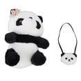 thumbnail image 2 of Plush Cute Panda Plush Pillow Soft Comfortable Washable Simulation Panda Plush Stuffed Doll Toy With Flower Decoration 9.8in, 2 of 8