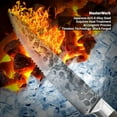 thumbnail image 3 of Steak Knives Set of 6 Steaks Knife 5 inches Half Serrated Blade Forged Handmade with Japanese AUS-8 Premium Carbon Steel with Full Tang Rose Wood Handle$$Home Decor, Kitchen, & Other, 3 of 8