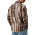 thumbnail image 6 of Men Business Casual Gingham Long Sleeve Button Down Shirt 4 Way Stretch Wrinkle Free Regular Fit Lapel Collar Lightweight Working Casual Fall Clothing Sizes 3XL, 6 of 6