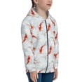 thumbnail image 5 of Pofeuu Koi Fish Corals,Spring Summer Print Teenage Zipper Hoodie Sweatshirts Hooded Casual Jackets With Pocket For Boys Girls-Medium, 5 of 6