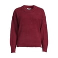 thumbnail image 5 of Time and Tru Women's Long Sleeve Eyelash Crewneck Pullover Sweater, Sizes XS-XXL, 5 of 5
