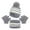 03-Gray, variant on ShomPort Kids Winter Beanie Scarf Touchscreen Gloves Set Fleece Lining Hat Neck Warmer Glove 1-11Y
