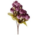thumbnail image 1 of Coofit Artificial Rose Flower Flexible Cloth Faux Flower Artificial Rose Bud with Stem, 1 of 10